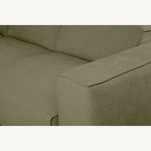 Hudson Nowoczesny narożnik wypoczynkowy z funkcją spania Tkanina Holms 77